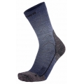 Lowa Hiking Sock Crew Trekking (Merino Wool, Honeycomb Structure) Blue - 1 Pair